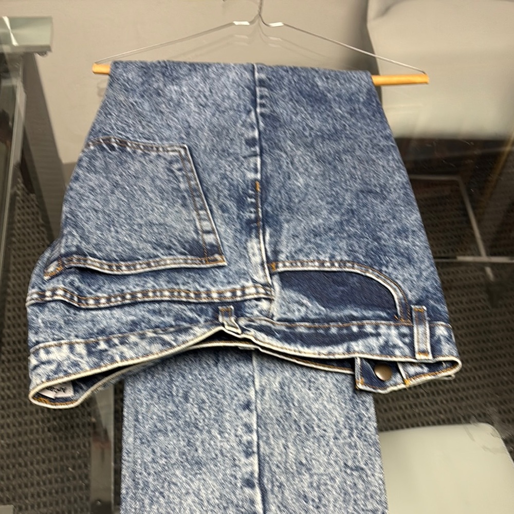 Blue Acid Wash Denim Jeans